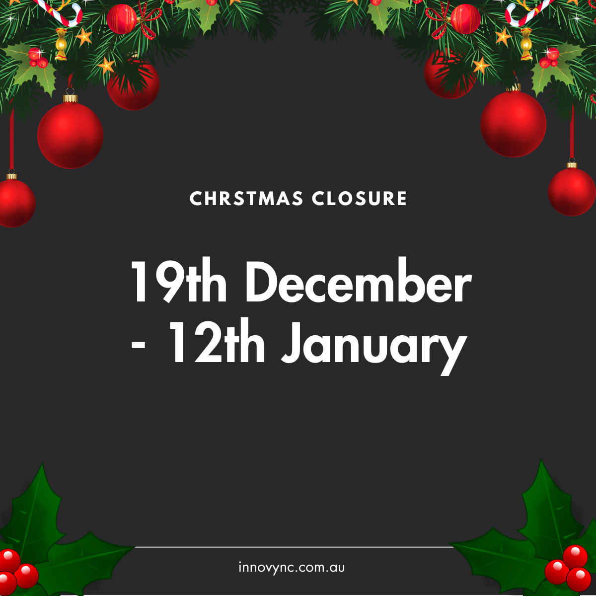 christmas closure chritmas closure dates
